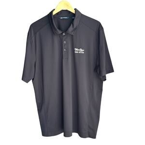Cutter & Buck Topo Chico Hard Seltzer Black Golf Polo Shirt XL Logo Performance